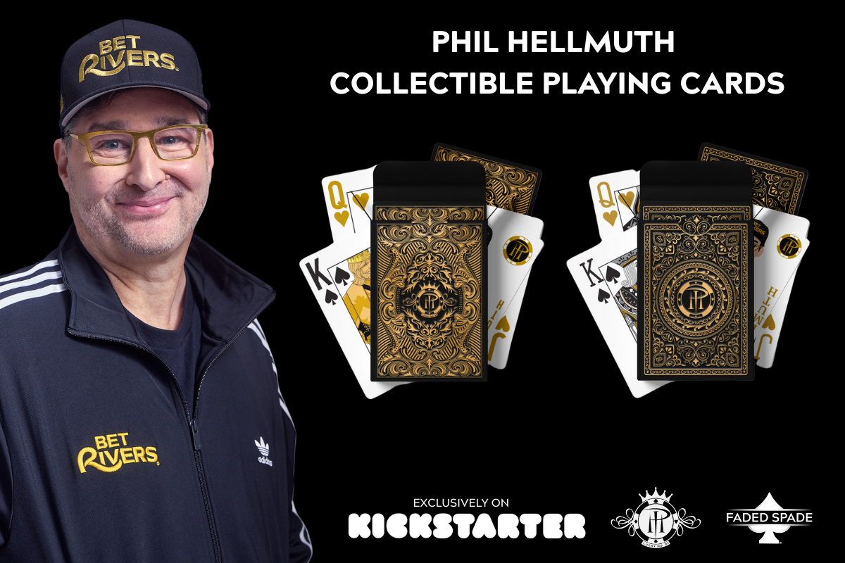 Phil Hellmuth Faded Spade Collectible Playing Cards Hit